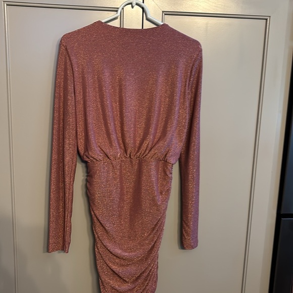 NWT do+be pink/gold sparkly festive dress sz med - Picture 5 of 5